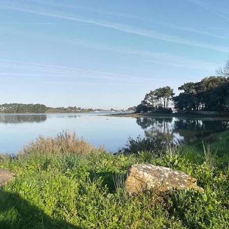 Maison de pêcheur vue golfe Le Hézo Exterior foto