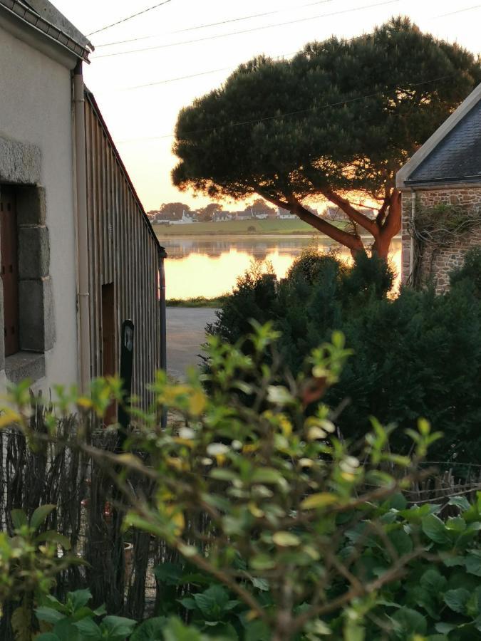 Maison de pêcheur vue golfe Le Hézo Exterior foto